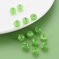 thumbnail image 4 of Transparent Acrylic Beads Round Green 10x9mm Hole: 2mm 940pcs/500g., 4 of 6