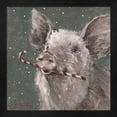 thumbnail image 2 of Teri the Christmas Pig by Mary Miller Veazie, Framed Wall Art, 13.25W x 13.25H, 2 of 2