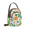 thumbnail image 7 of FORMRS Crossbody Bag for Women Quilted Travel Shoulder Cell Phone Purse with Chain Strap Handbag, Retro Orange Floral, 7 of 7