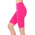 thumbnail image 2 of Women Cotton High Waist Active Bike Short Leggings - 10" Length, 2 of 3