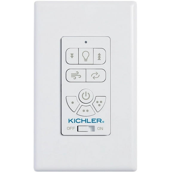 Kichler 370155 Ac Standard Full Function Wall Remote Control - White