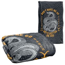 Yellowstone Blanket, 36"x58" Yellowstone Beth Dutton Snake Silky Touch Super Soft Throw Blanket