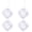 White, variant on KALLORY Hair Tie Organizer Small 4Pcs 3.7x3.7x1.2in