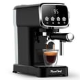 thumbnail image 3 of 20 BAR Slim Vertical Espresso Machine with Milk Frother, Built-in Cup Warmer, 43 OZ Detachable Tank, for Rich Espresso, Americano, Latte, Compact Space-Saving Design, Screen Button,Black, 3 of 10