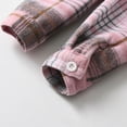 thumbnail image 6 of Vividxx Toddler Boys Girls Shirt Coats Jacket Plaid Long Sleeve Kids Lapel Button Tops Outwear Fashionable Outwear, 6 of 7