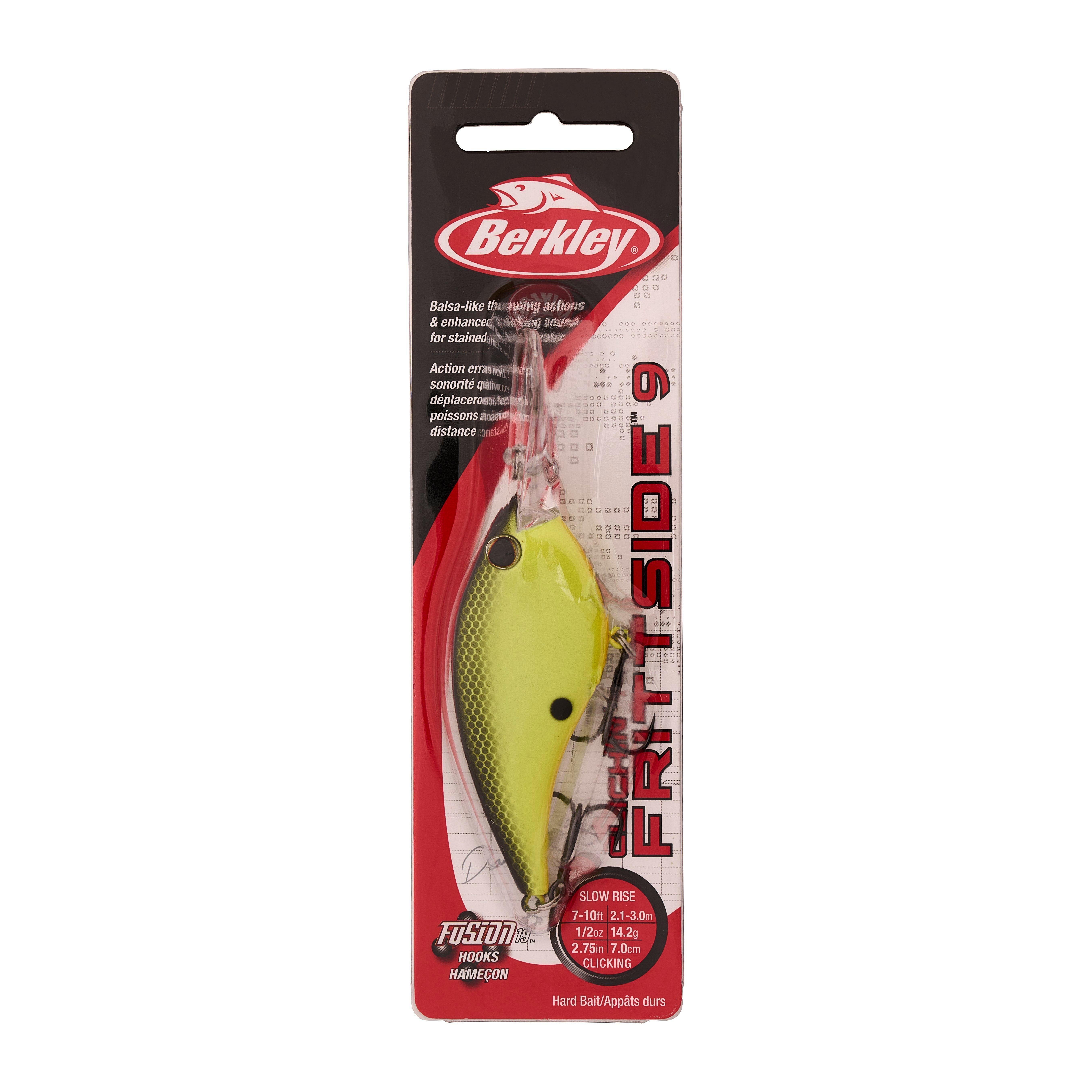 Berkley Clickin’ Frittside Fishing Lure, Black Chartreuse, 9 (1/2 oz)