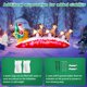 thumbnail image 5 of Trineo inflable navideño Danxilu de Papá Noel con 3 renos de 3 m, 5 of 6