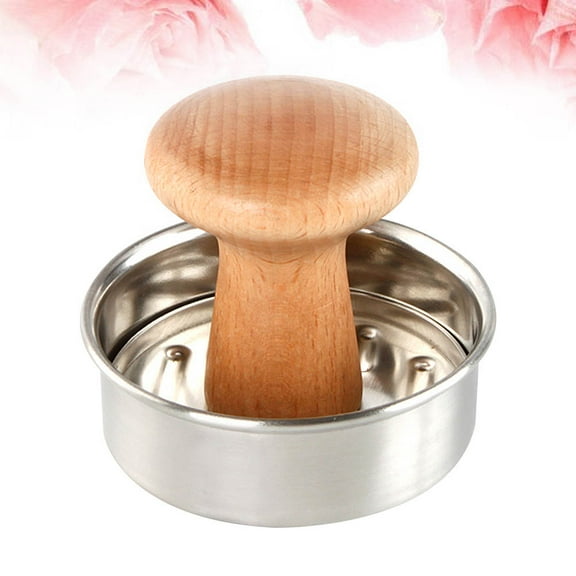 Masteelf Multifunction Burger Press Mold for Home Use Made of Durable Stainless Steel Silver Color 3.5 Inch