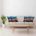 thumbnail image 4 of Ambesonne City Throw Pillow Cover 4 Pack, Amsterdam Famous Travel, 24", Blue Marigold Tan, 4 of 7