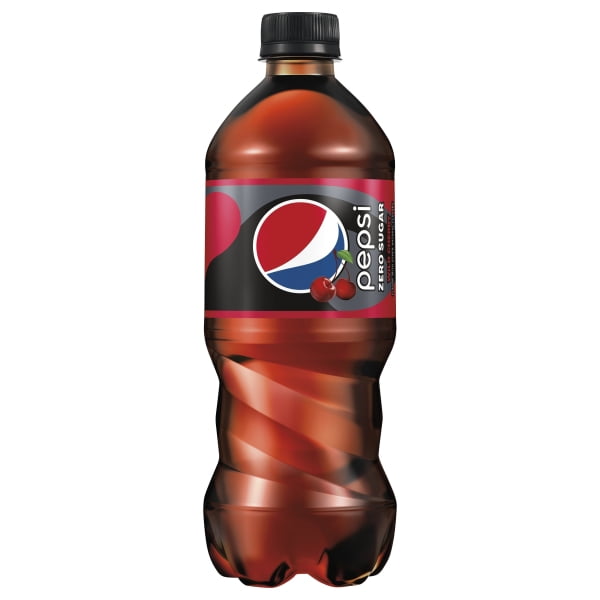 Pepsi Zero Sugar Wild Cherry 20oz Bottle - Walmart.com - Walmart.com