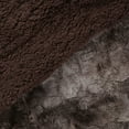 thumbnail image 6 of Unique Bargains Faux Fur Shaggy Sherpa Throw Blanket, 60" x 77", Brown, 6 of 8