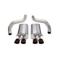 Corsa 06-13 Chevrolet Corvette C6 Z06 7.0L V8 Black Sport Axle-Back Exhaust