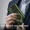 thumbnail image 6 of for Samsung Galaxy Note 20 Ultra Case [Compatible with MagSafe] [Military-Grade Protection], Shockproof Protective Slim Invisible Kickstand Car Mount Magnetic Armor Cover, Darkgreen, 6 of 10