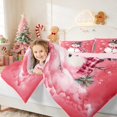 thumbnail image 3 of Manfei Snowman Comforter Set Twin, Pink, 2 Piece, 3 of 6