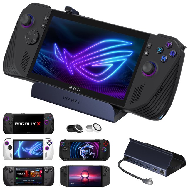 Estación de acoplamiento Ivanky 8 en 1 4K @120Hz HDMI para ASUS ROG Ally