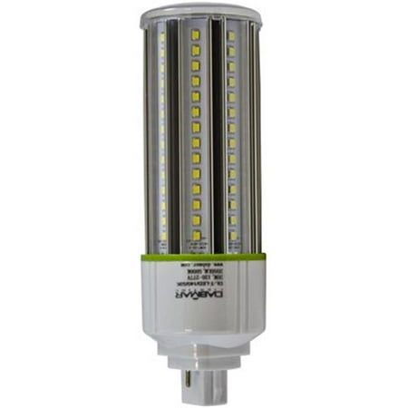 - Dabmar Lighting DL-T-LED-140-30K Cornlight 2 Pin G24 Base 20W 140 LEDs 120-277V 30K Lamp, White