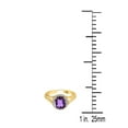 thumbnail image 5 of AoneJewelry 1.95 Carat Diamond and Oval Shape Amethyst Ring In 10K Solid Rose, White, Yellow Gold, 5 of 5