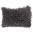 thumbnail image 4 of Couture Fur Seafoam Tibetan Sheepskin Pillow, 4 of 6