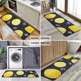 thumbnail image 6 of Yellow Lemon Blueberries DarkBlue Pattern Kitchen Rug Mat,Kitchen Runner Rugs Non Skid Washable,Decorative Kitchen Floor Mats for Kitchen,Sink,Laundry,17"x47.2", 6 of 7