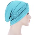 thumbnail image 3 of Bangcool Turban Headwrap Twisted Braid Elastic Beanie Headwrap Hair Loss Cover Sleep Cap, 3 of 6