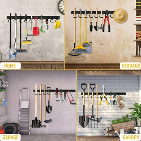 Adjustable Storage System 48 Inch 64 Wall Holders For Tools Mount Tool Organizer Garage Garden Canada - Garden Tools Wall Holder Adjustable Storage System 48 Inch 64 Wall Holders For Tools Mount Tool Organizer Garage Garden Canada - Garden Tools Wall Holder