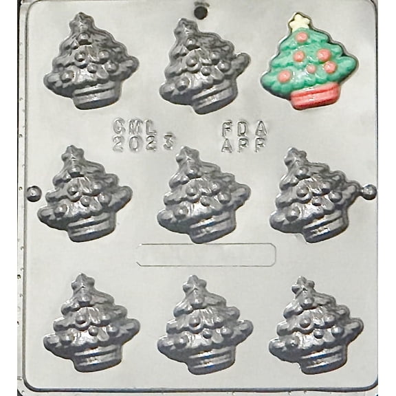 2023 Small Christmas Trees Chocolate Candy Mold