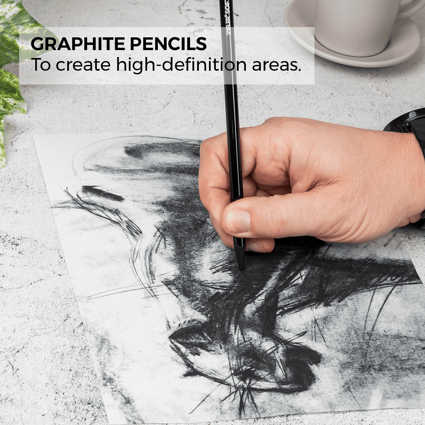 Zieler® 24 Piece Artists Charcoal Drawing Set