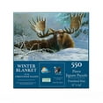 thumbnail image 3 of SUNSOUT INC - Winter Blanket - 550 pc Jigsaw Puzzle by Artist: Christopher Walden - Finished Size 15" x 24" - MPN# 56413, 3 of 5