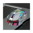 thumbnail image 4 of Souris de Jeu Sans Fil Rechargeable 2.4G Silencieuse Rétroéclairage LED pour Ordinateurs Portables/ordinateurs - Noir, 4 of 5