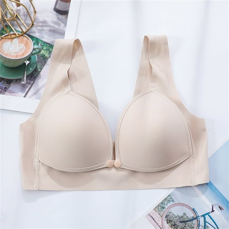

Lingerie for Women Feeding Nursing Pregnant Maternity Latex Bra Underwear Breastfeeding Cotton Beige