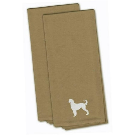 

Afghan Hound Tan Embroidered Kitchen Towel - Set of 2