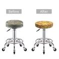 thumbnail image 5 of KLL Colourful Tie Dye 1 Round Bar Chair Cushion Cover 14 inch ,Bar Stool Protector with Elastic, Soft Washable, 5 of 6