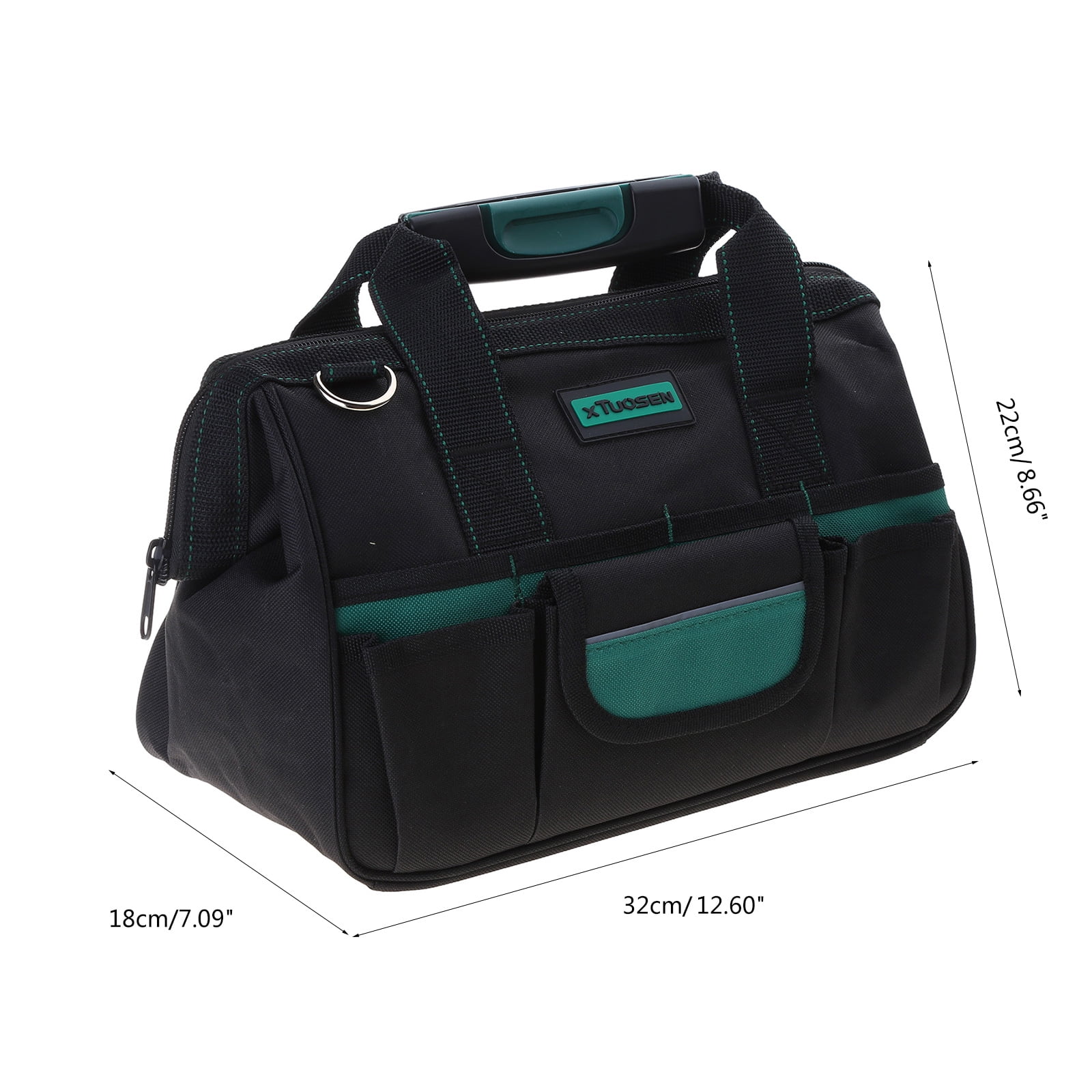 Multi functional Tool Bag with Thickened Oxford Cloth Waterproof Wide Opening Mouth Tools Storage Bag for Electricians