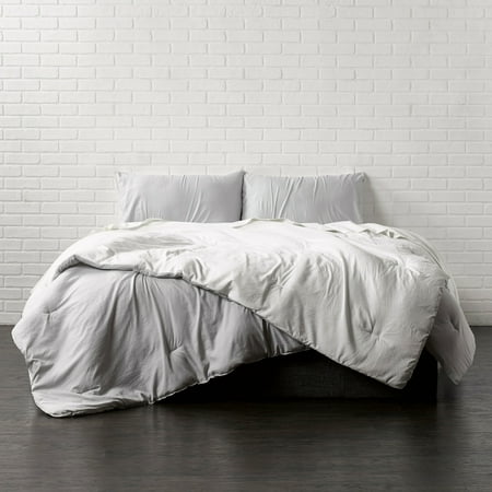 - Reversible Brushed Microfiber Plush Down-Alt Comforter Set