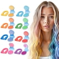 thumbnail image 1 of Temporary Hair Chalk For Girls Kids Adults, Washable Hair Color Makeup For Sport Events Halloween Christmas Birthday Cosplay Festivals Hair DIY Party 3g*8 (Buy 2 get 1 free), 1 of 5