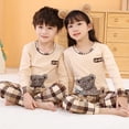 thumbnail image 4 of Pijamas para niños y niñas, ropa de dormir para niños de 6, 8, 10 y 12 años, 100% algodón, con dibujos de animales, pijamas de manga larga para Navidad, 4 of 4