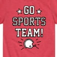 thumbnail image 3 of Instant Message - Go Sports Team - Toddler & Youth Short Sleeve Graphic T-Shirt, 3 of 6