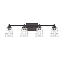Elk Home 30-Inch Wide Pulsate Vanity Light, Transitional, Matte Black