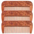 thumbnail image 1 of 3pcs Wooden Combs Detangler Comb Wood Hair Comb No Static Comb Household Comb, 1 of 6