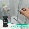 thumbnail image 4 of Uxcell Glass Shower Door Handle, Aluminum Alloy Back-to-Back Knob for Sliding Glass Door Black, 4 of 7