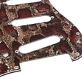 thumbnail image 3 of Zootealy Guitar Pickguard for Left Handed Stratocaster Modern Style Guitar - 3 Ply Plastic, SSS Pickup Routine - Decorative Wooden Guard Panel - GSSS42, 3 of 7