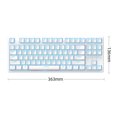 thumbnail image 3 of Teclado mecánico de 87 teclas retroiluminado RGB compatible con Bluetooth (eje amarillo blanco) Ehuebsd Para estrenar, 3 of 9