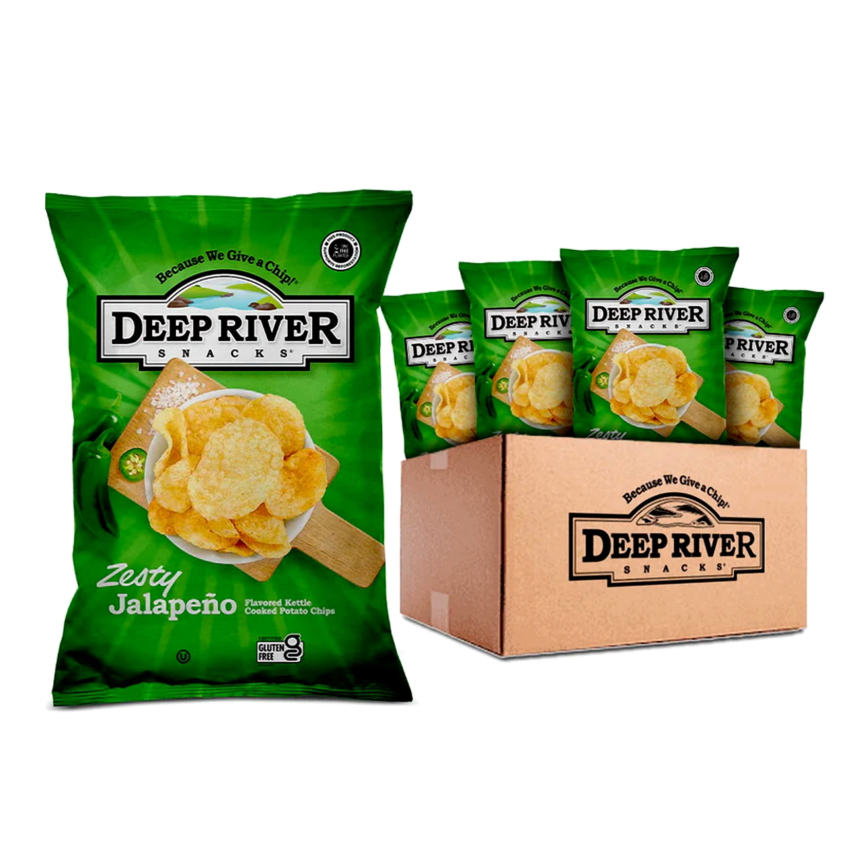(Price/Case)Kettle Potato Chip Zesty Jalapeno 24-2 Ounce