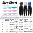 thumbnail image 5 of RUNQHUI Girls 2 Piece Street Dance Costume Hip Hop Jazz Performance Clothes Crop Top with Cargo Pants Black 12, 5 of 5