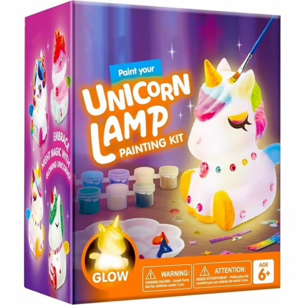 Joyfy Unicorn Painting Crafts Kit, DIY Unicorn Night Light Gift for Girls Ages 6+ Years