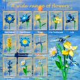 thumbnail image 3 of Kit de construcción Rongmeiz Ramo DIY de flores margarita azul hielo, 3 of 7