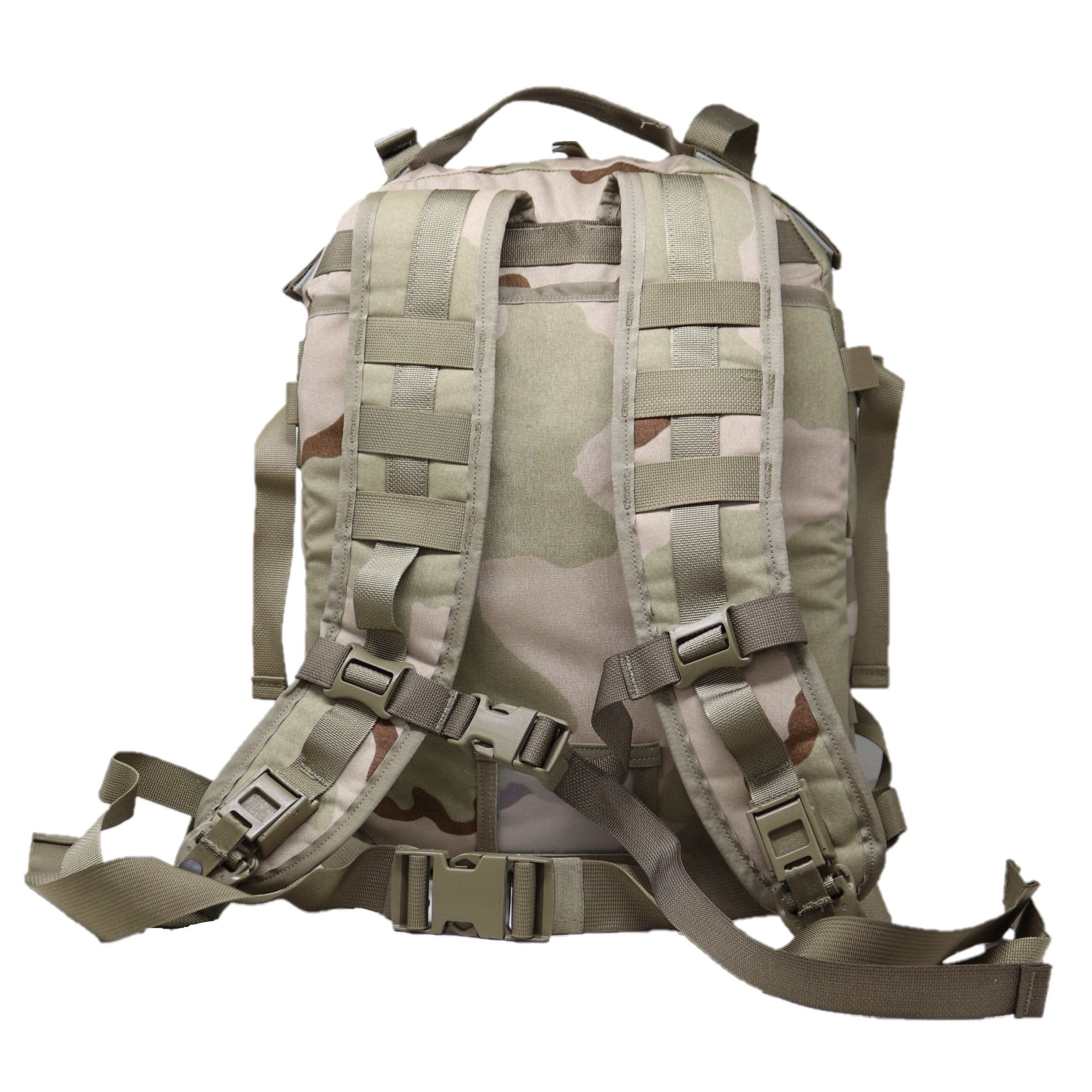 Military Spec. 3 Day MOLLE II Assault Pack 3 Color Desert Made