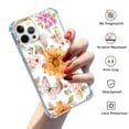 thumbnail image 2 of Light Red Case for iPhone 14 Pro,Aesthetic Colourful Floral Plant Case for Men Women,Unique Soft TPU Bumper Case Cover, 2 of 5