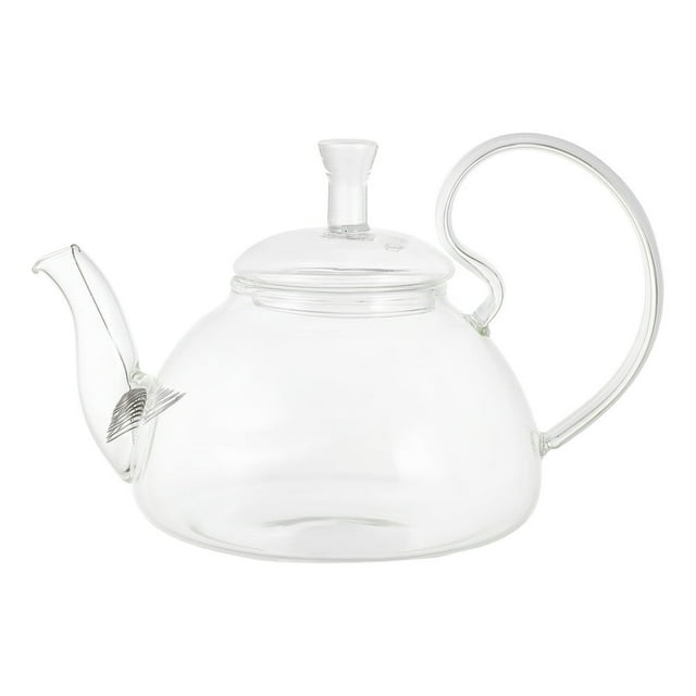 LEEYNEER Teapot Kettle Glass Whistling Teakettle Stovetop Tea Coffee Gas Over Pour Microwave Pot Milk Steamer Whistle Kungfu