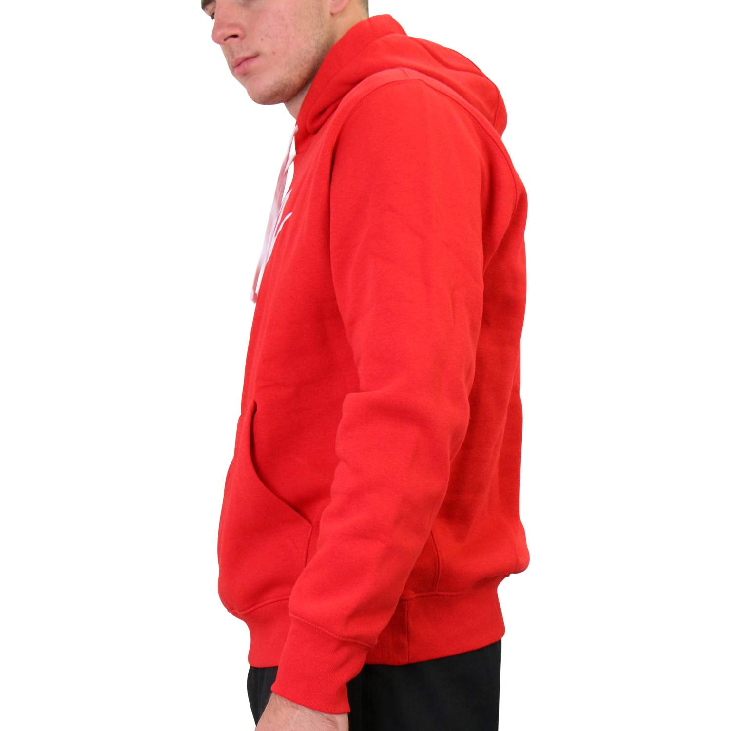 M (BV2973 - Sportswear Men\'s University 657) Red/White Fleece Hoodie Graphic Pullover Nike